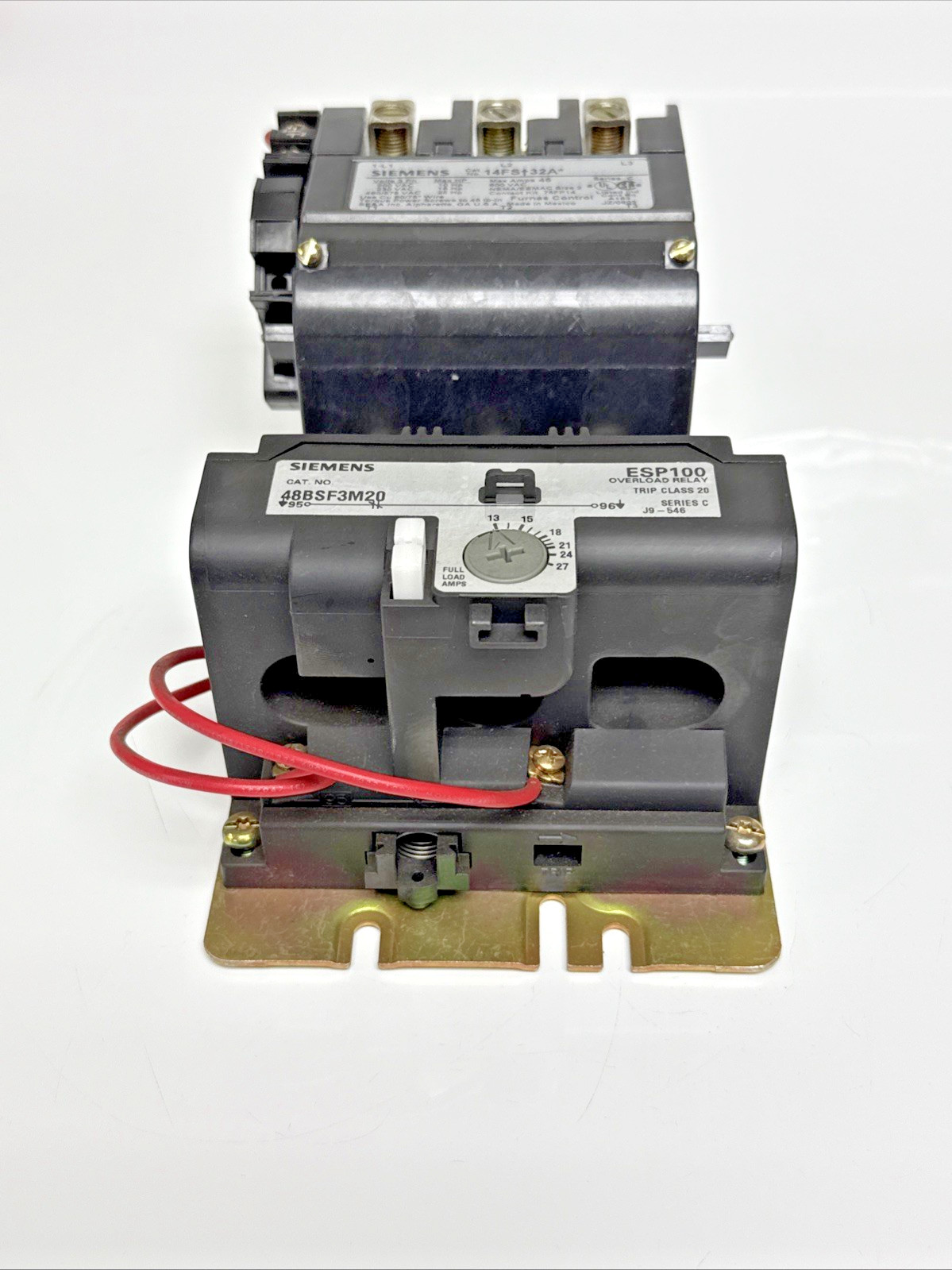 Siemens 14FSF32AA Size 2 Magnetic Starter 3P 3Ph ESP100 Overload 13–27A