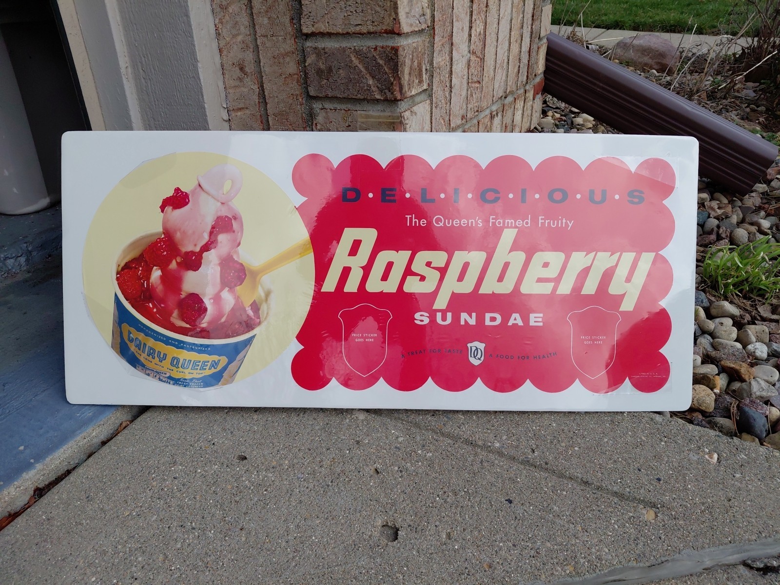 c.1946 Original Vintage George Washington Pipe Tobacco Sign Rj Reynolds NOS RARE