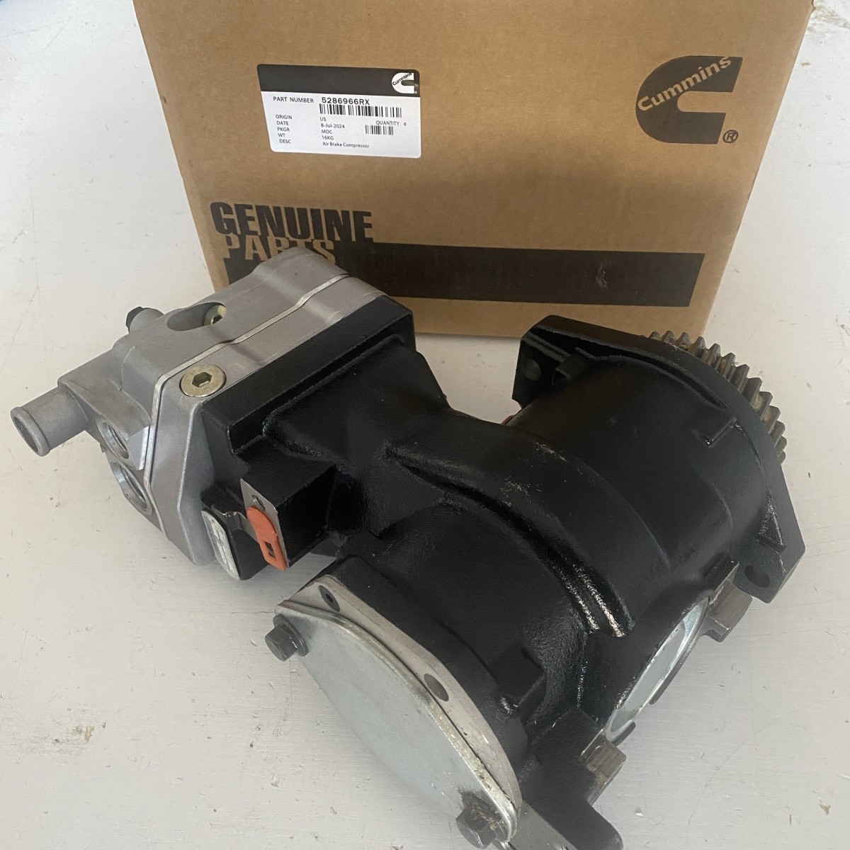 Air Brake Compressor 5286966RX for Cummins 6BT 6BT5.9 Engine 4946293 9111545130