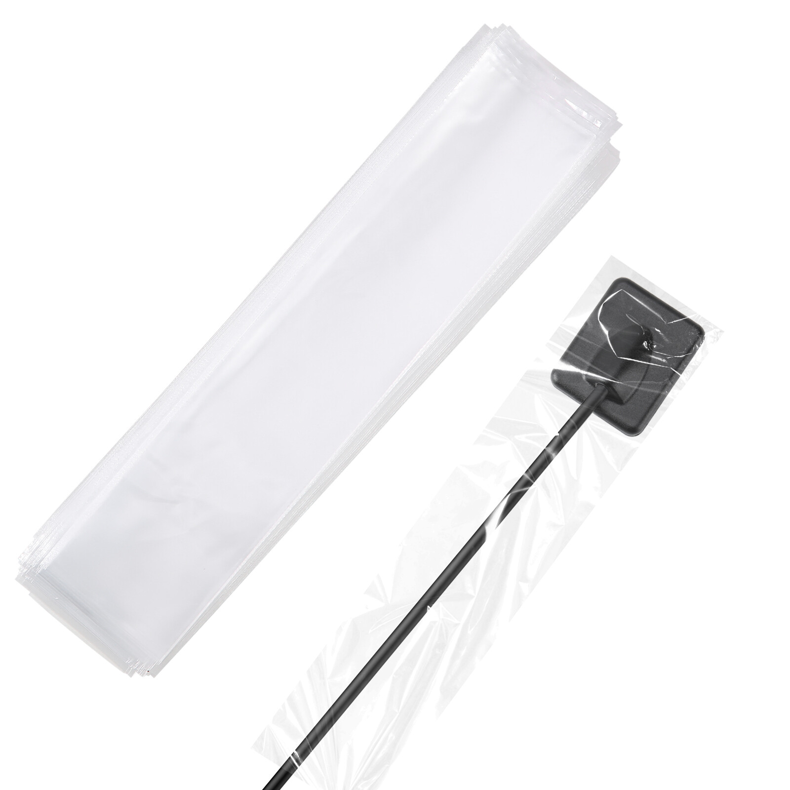 JMU Dental X-ray Sensor Cover Barrier Sleeves 1-5/8''x8'' 1-3/8''x8'' 500pcs