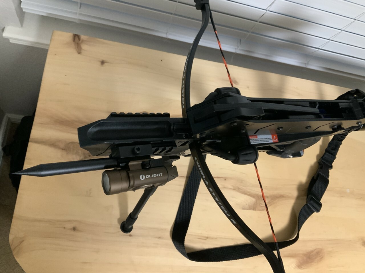 1/2"OD Steel Picatinny Rail Rifle,Shotgun,Crossbow Spike Bayonet Glass Breaker