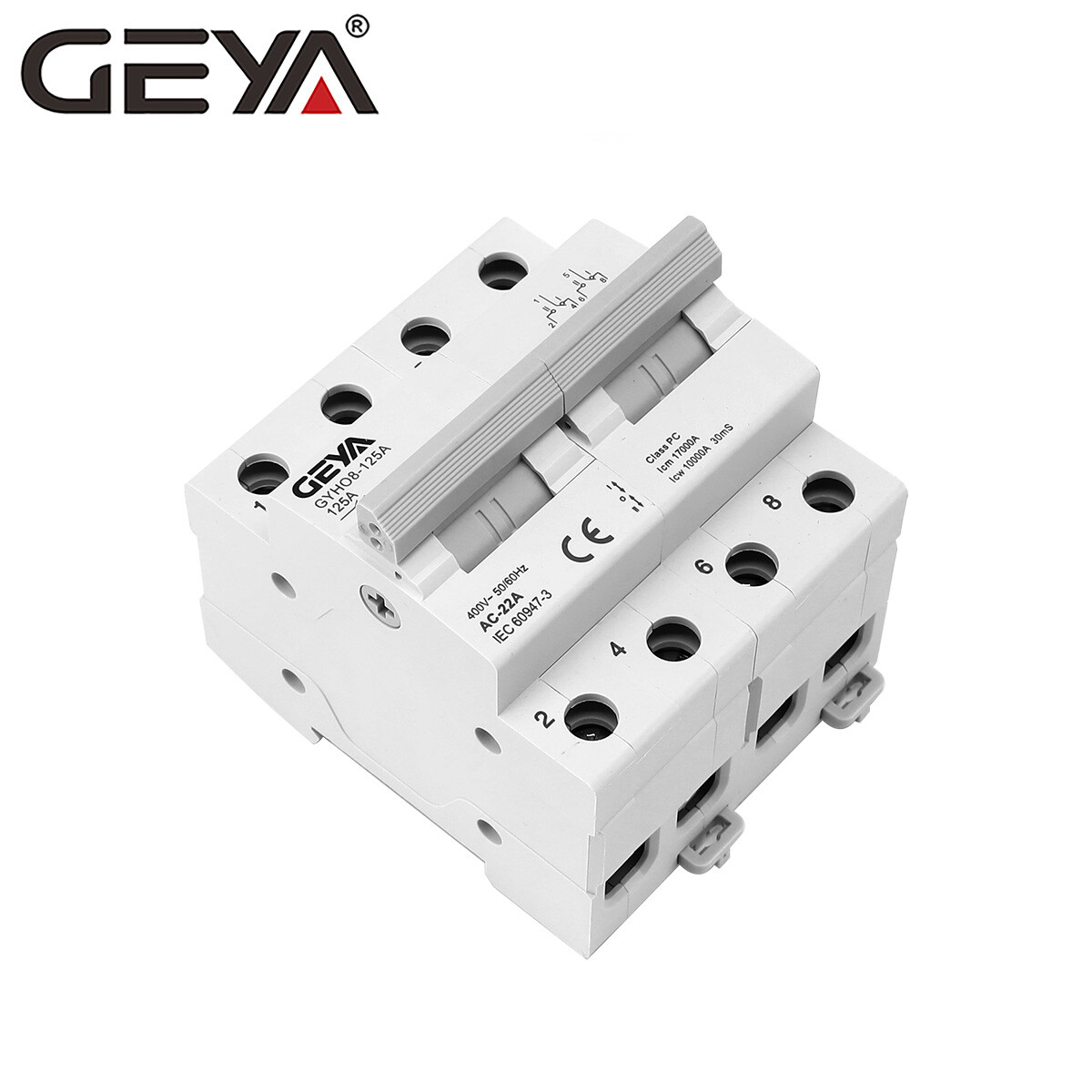 GEYA Manual Changeover Transfer Switch 2P 100A Dual Power 400V Grid & Generator