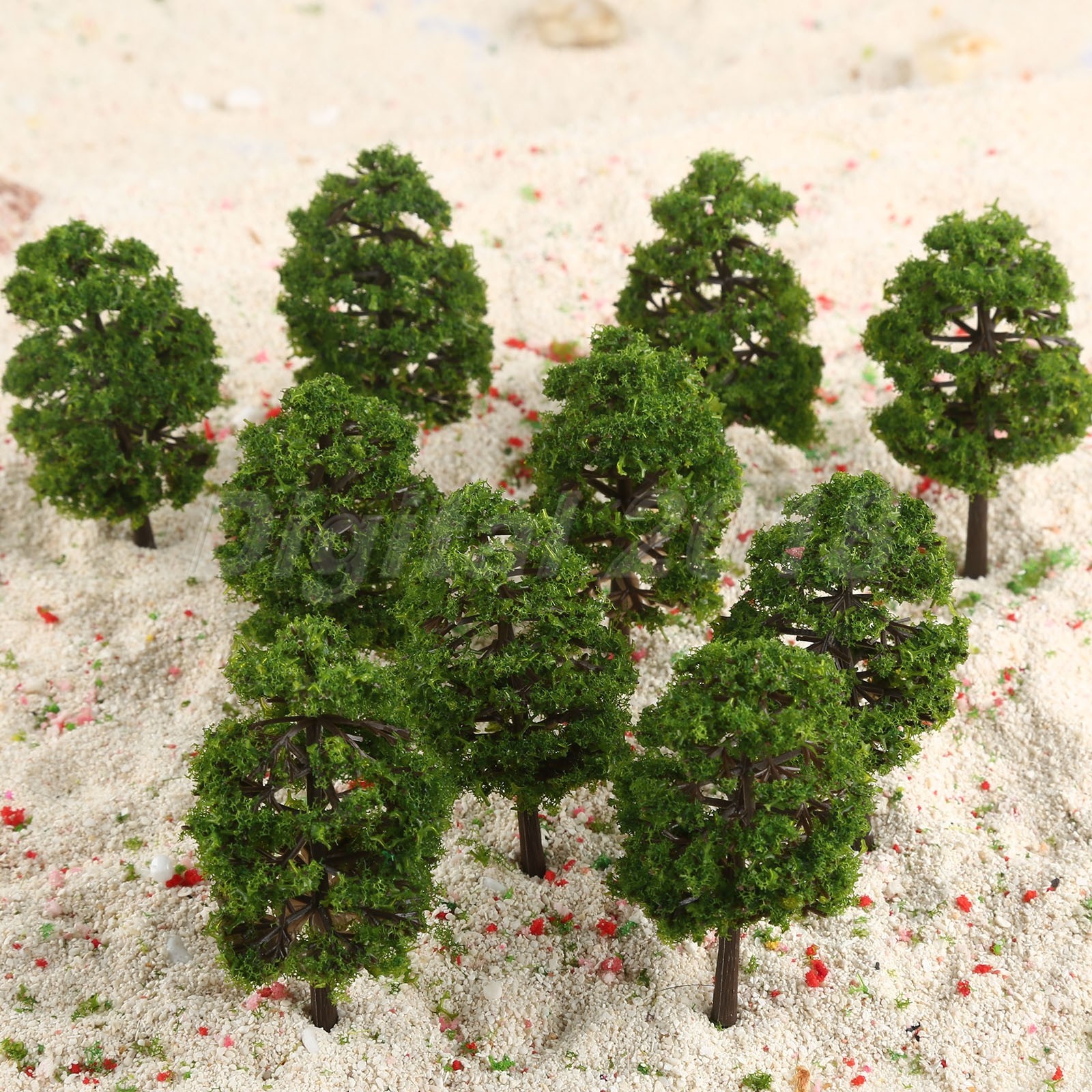 20Pcs HO OO Scale 1:100 9cm Model Scenery Trees Layout Train Railway Landscape