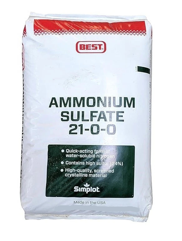 AMMONIUM SULFATE NITROGEN FERTILIZER 21-0-0 Water SOLUBLE FAST FREE SHIP