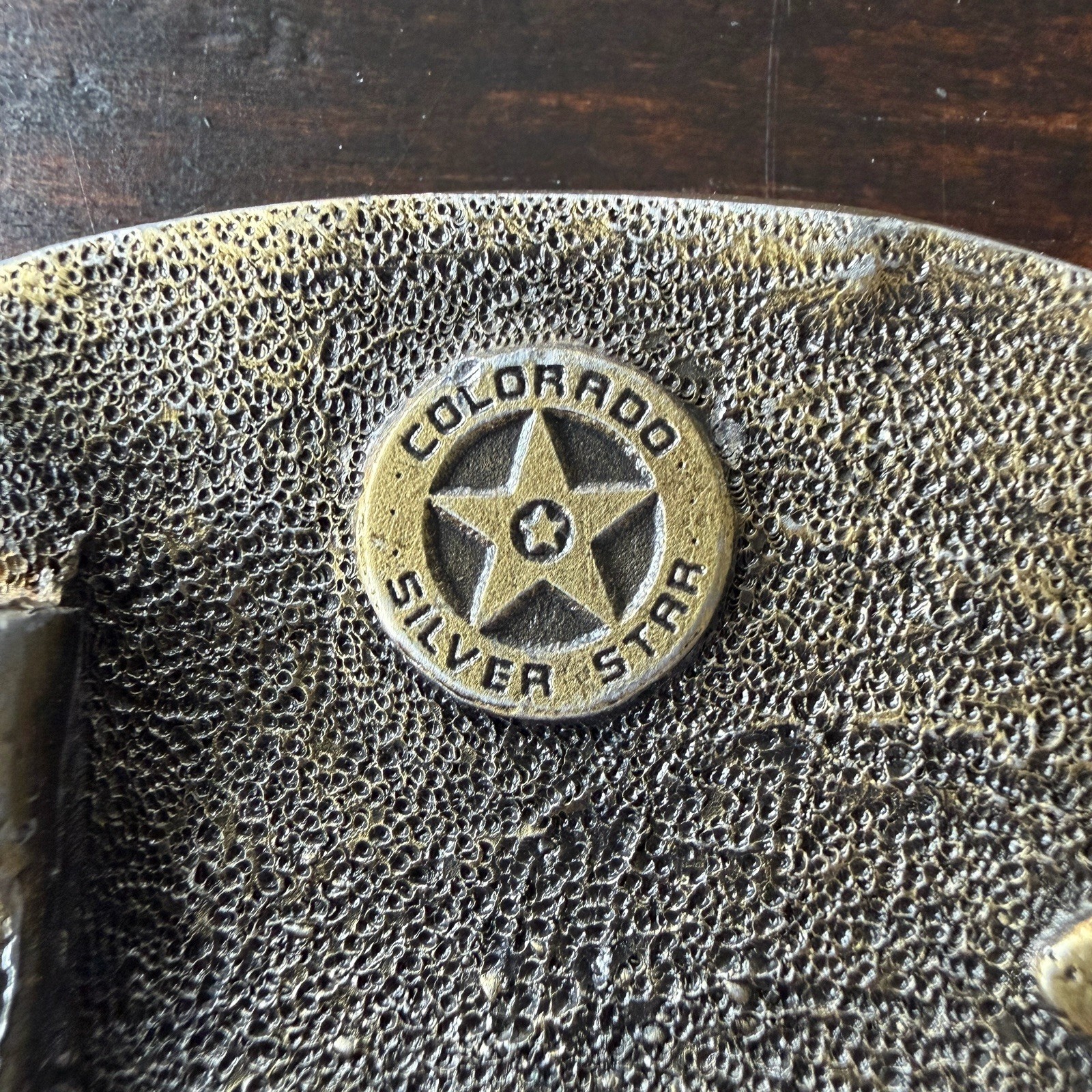 Colorado Silver Star US Belt Buckle USA Brass America 5137