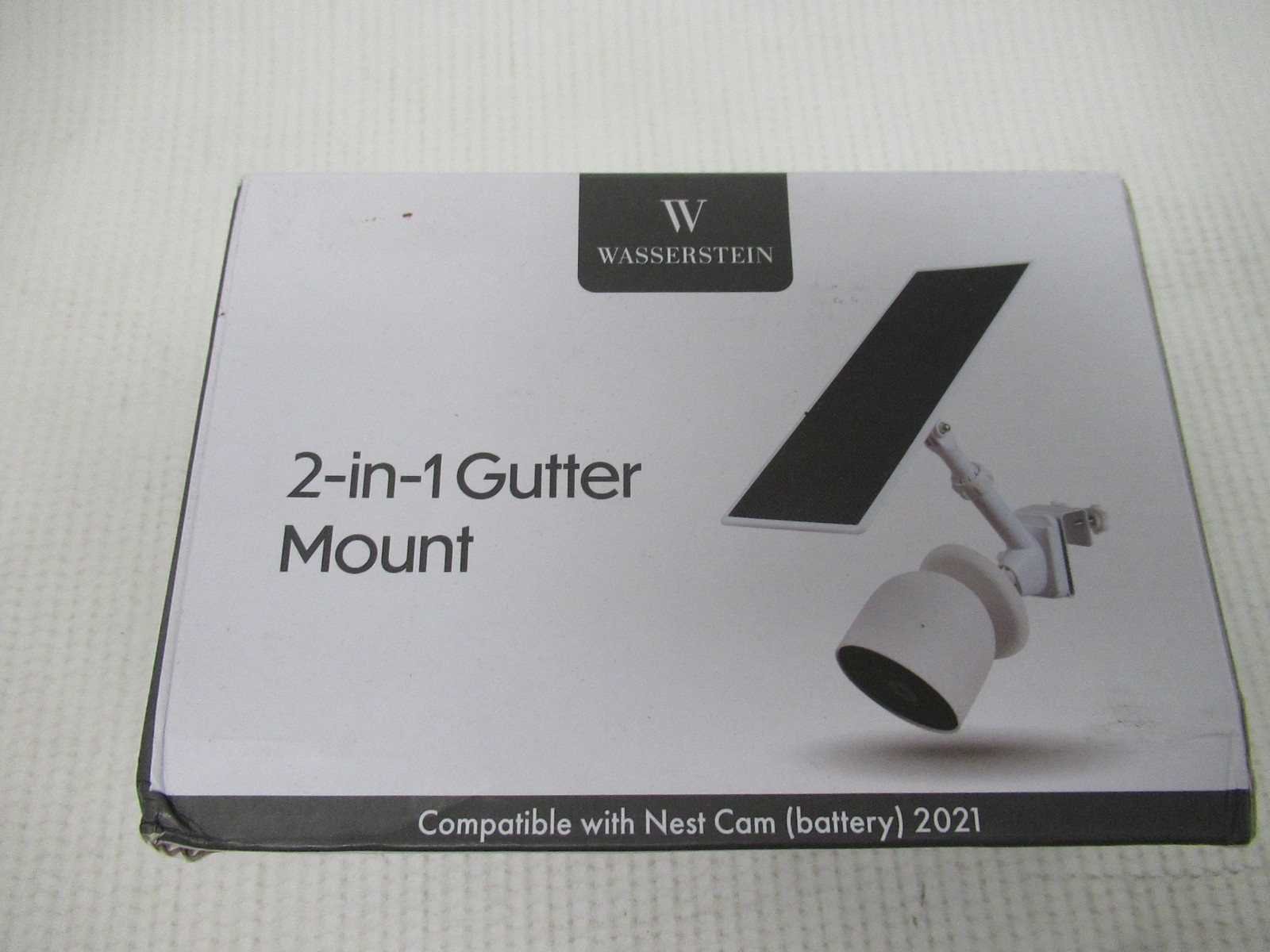 Wasserstein 2-in-1 Gutter Mount for Camera and Solar -Google Nest Cam (Battery)