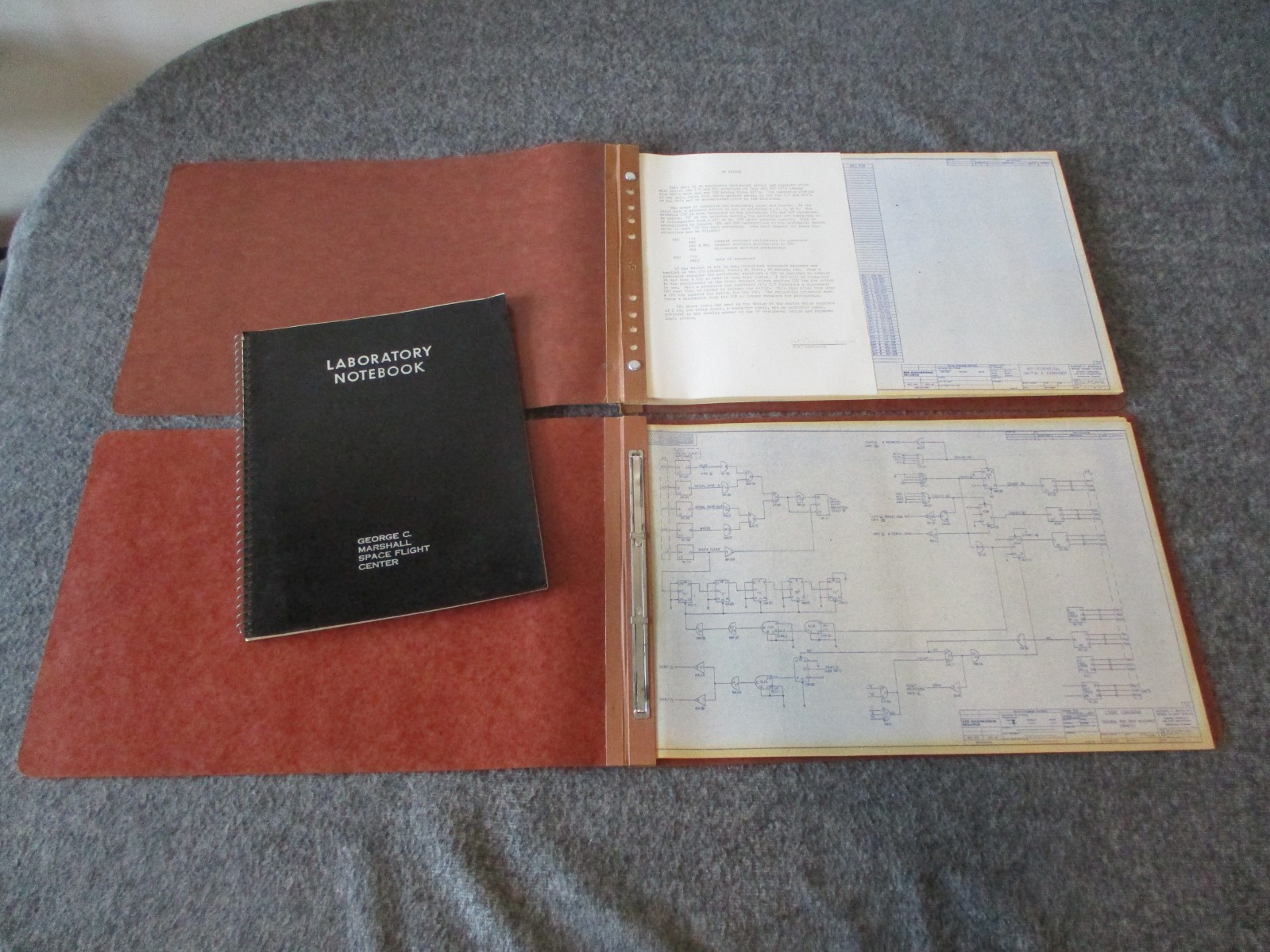 NASA MSFC SPERRY APOLLO/SKYLAB SYSTEMS CHECKOUT LAB BOOK +TECHNICAL/BLUEPRINTS)