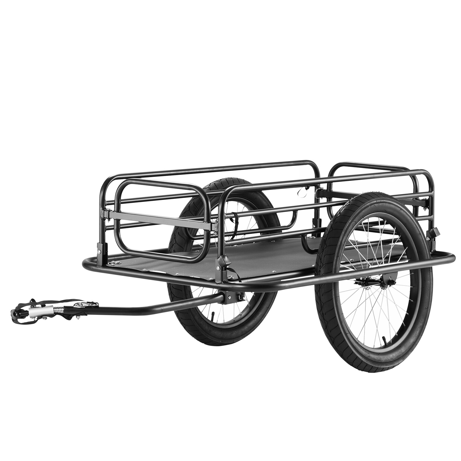 VEVOR Bike Cargo Trailer Bicycle Carrier Storage Cart 275 lbs Load Carbon Steel
