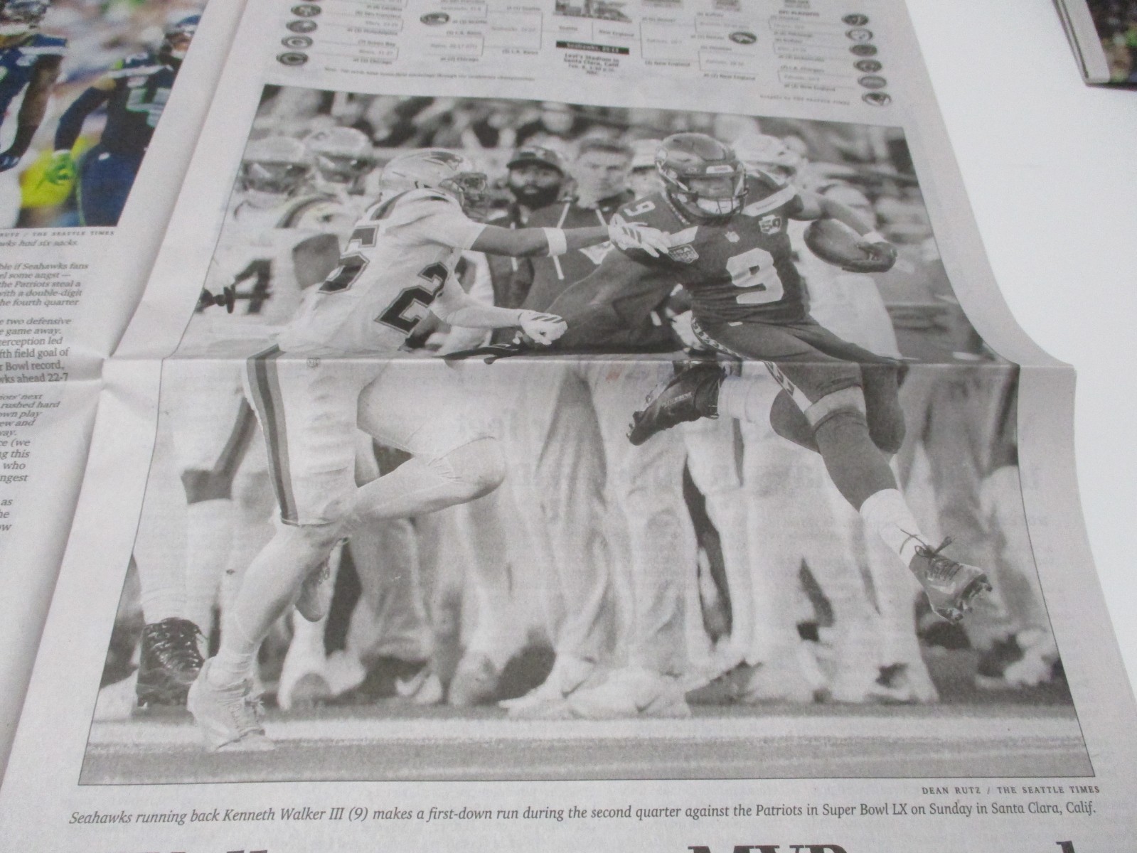 Seattle Seahawks Super Bowl Champs Full Newspaper, New