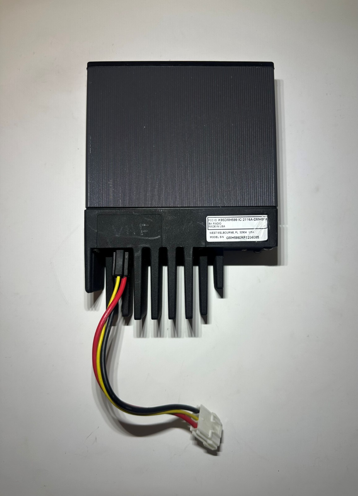 Bendix King BK GMH5992R VHF Remote Mt 50W FPP Analog Mobile radio Wildland Fire