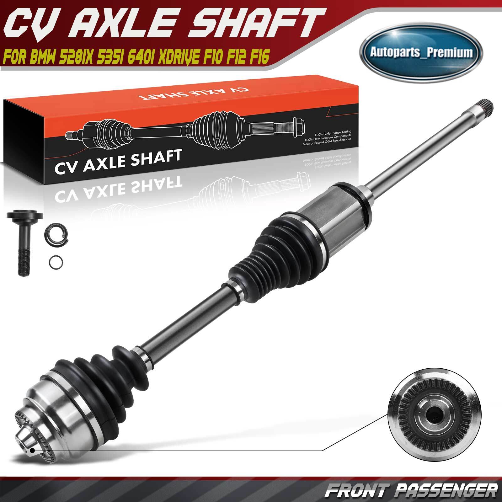 CV Axle Shaft Assembly for BMW F10 F12 F16 528ix 535GT 535ix 640ix Front Right