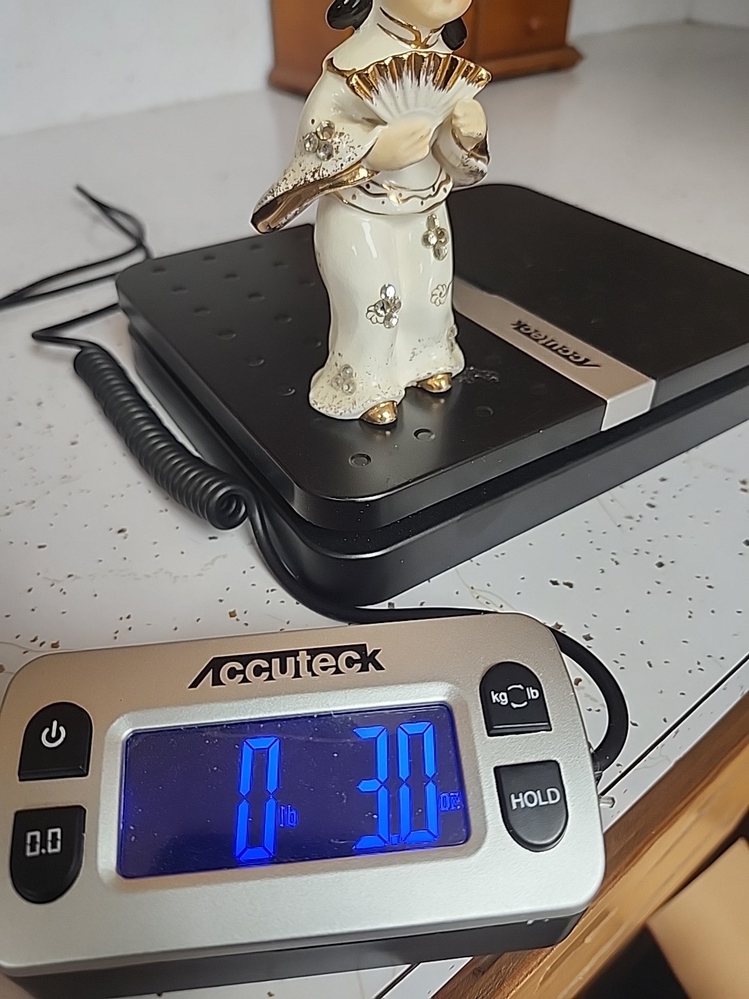 Lefton Geisha Fan Girl Figurine Vintage Rhinestone Japanese Statue Japan