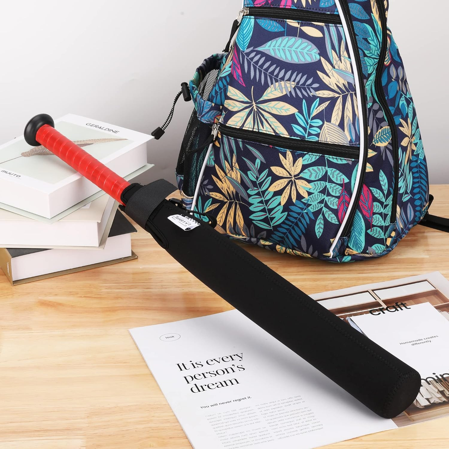 Bat Protector Sleeve for Baseball & Softball, Bat Warmer & Cover with Hook