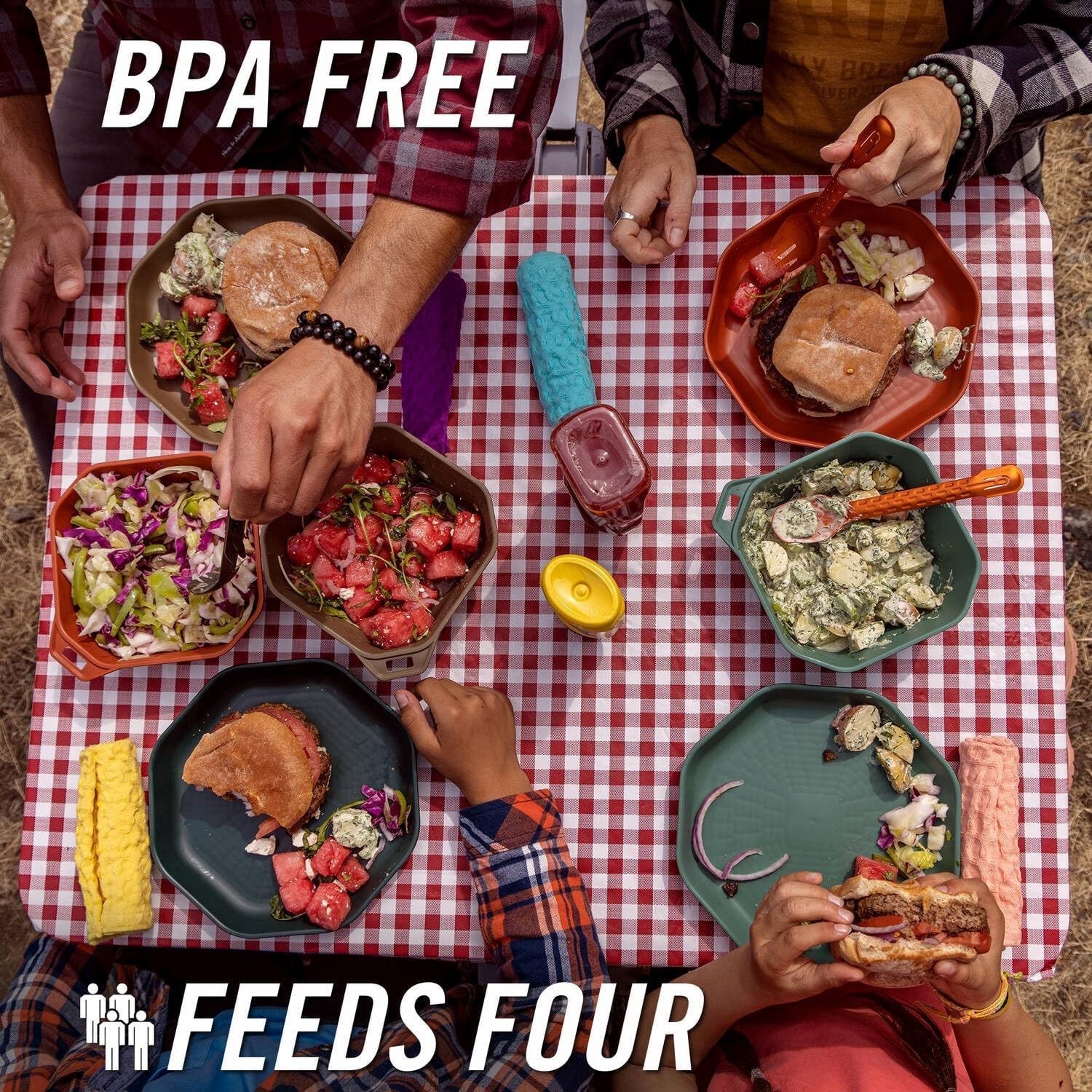 Gerber Gear 16 Piece ComplEAT Cook Set - Dishwasher-Safe Camping Cookware