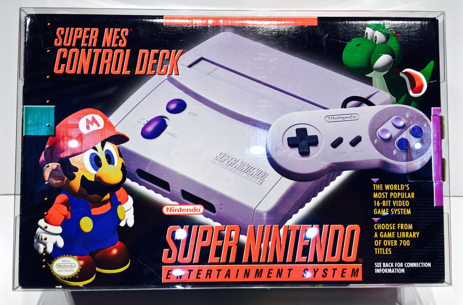 1 Console Box Protector For ORIGINAL SNES JR NOT CLASSIC! Super Nintendo