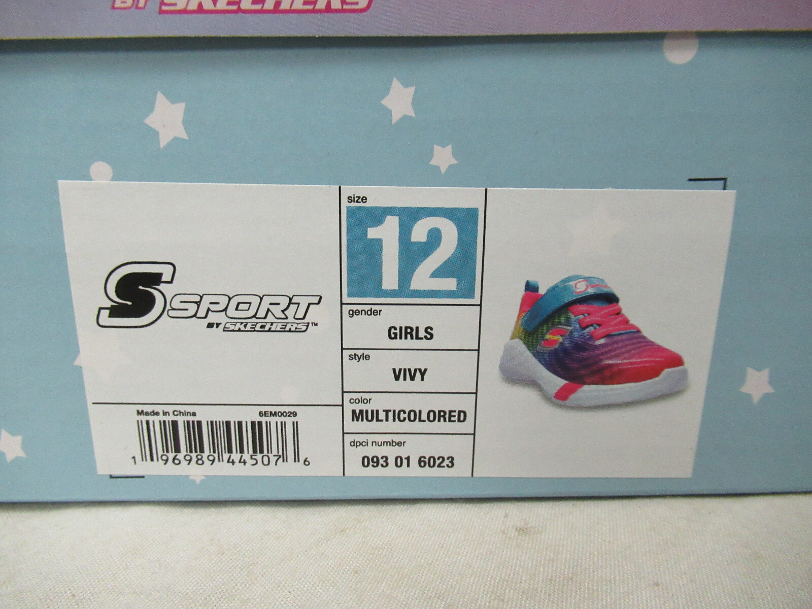 S Sport by Sketchers Girls Vivy Rainbow Multicolored Size 12 196989445076