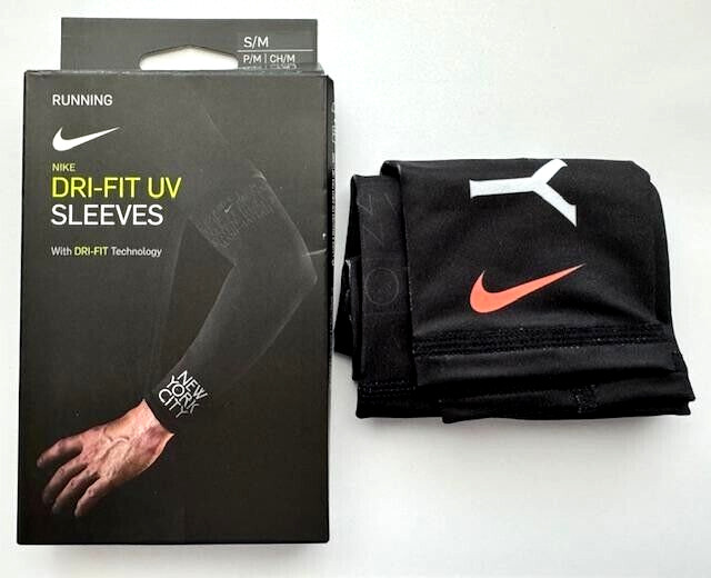 Nike Dri-Fit Running Arm Sleeves Adult S/M New York City Black