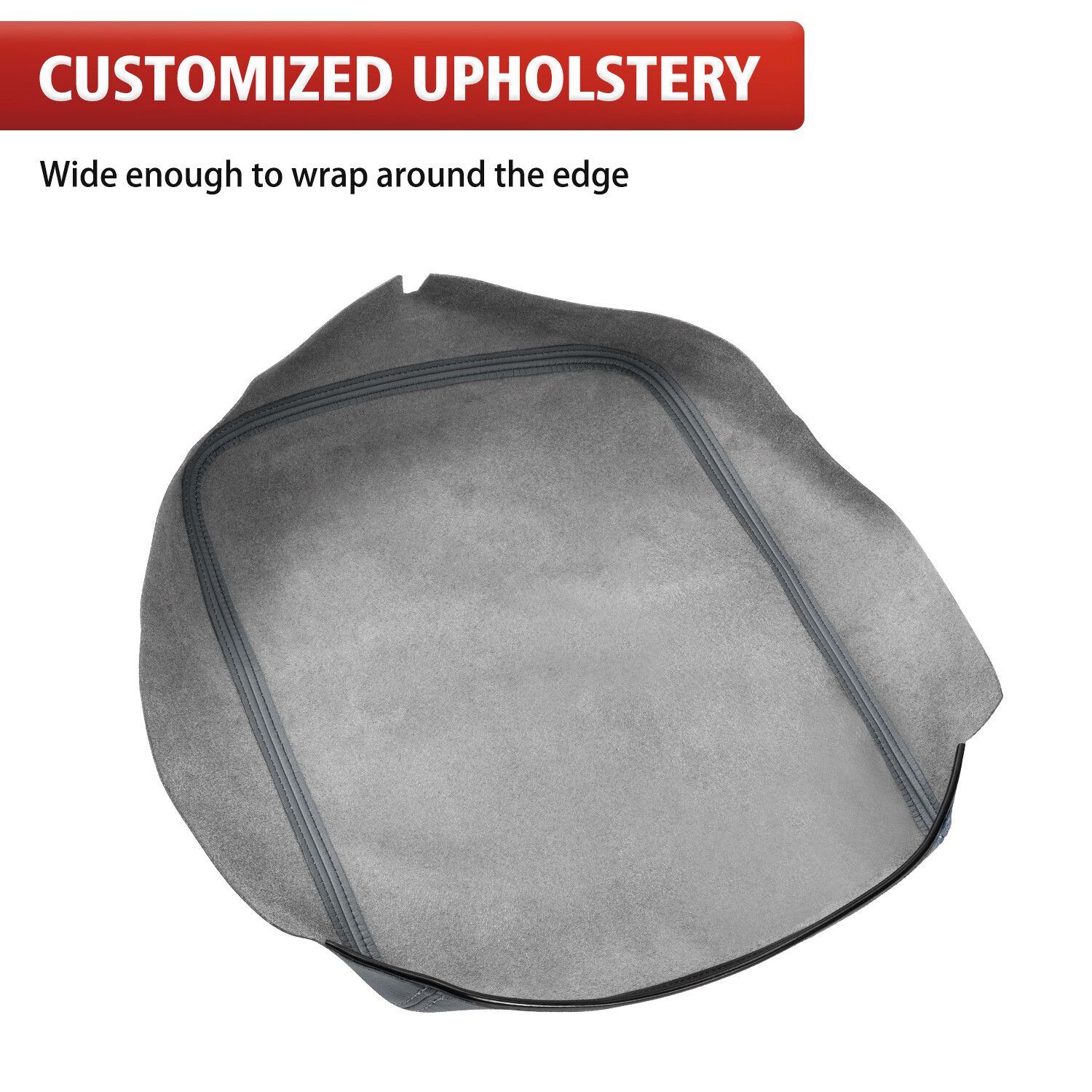 Fits 2002-2008 Dodge Ram 1500 2500 3500 Console Lid Armrest Cover Leather Gray