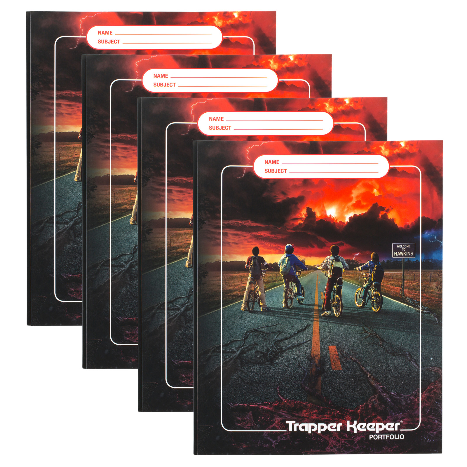 Mead Trapper Keeper STRANGER THINGS Pocket & Prong Paper Folder: 9-3/4 in. x 12