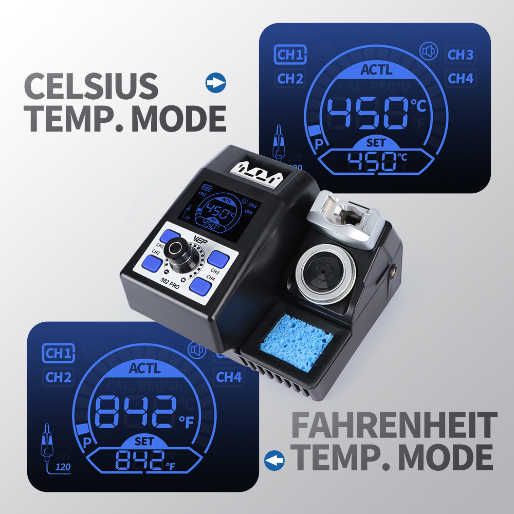 WEP SMT Hot Tweezers Soldering Station Desoldering Rework Station ESD KIT