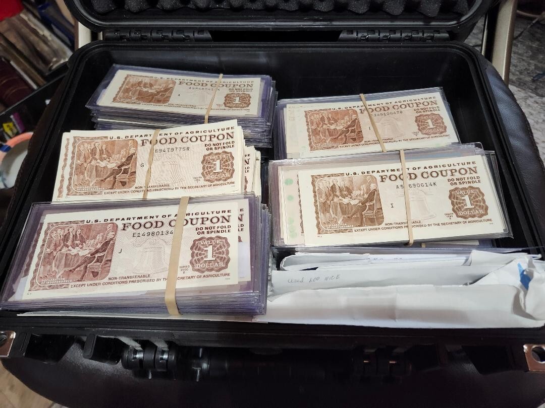 FOOD STAMP COUPON one $1.00 scrip token USDA dept of AGRICULTURE scrip token