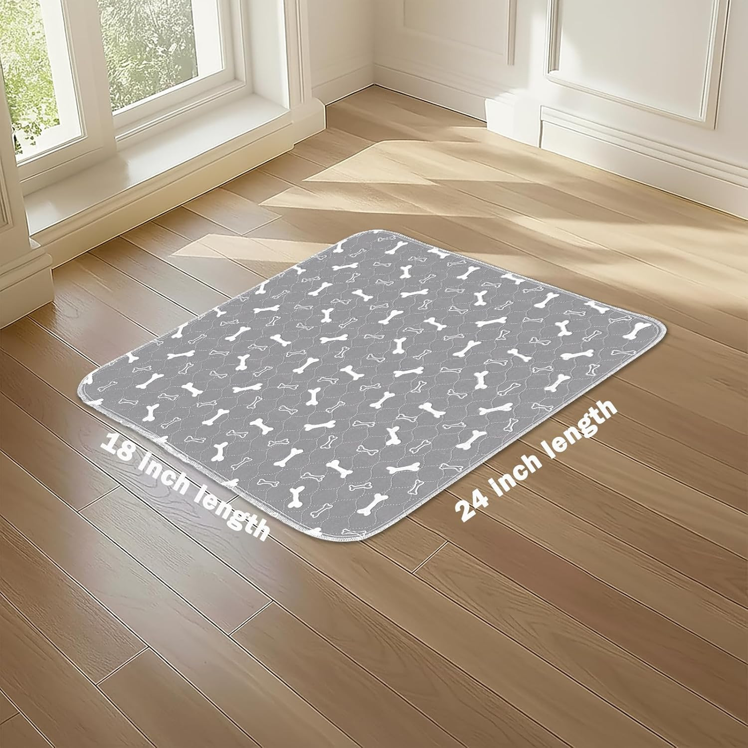 Washable Pee Pads for Dogs, 2Pack Reusable Puppy Pads, Fast Absorbent Dog Pee Pa