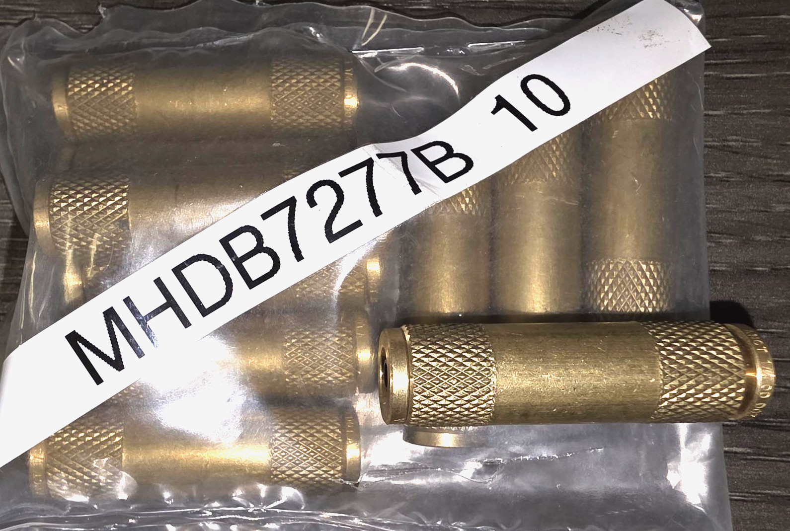 DOT Union Connector Brass Push-Lock Air Brake Fitting 1/4" Tube OD - (10)