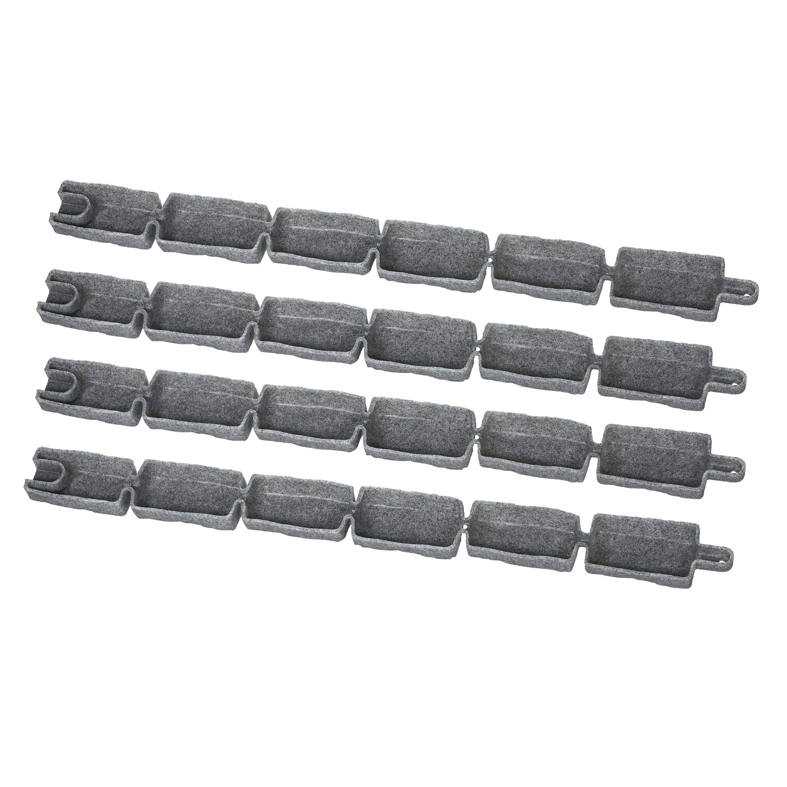 VEVOR Fake Stone Landscape Edging 46.2 x 2.2 in Garden Lawn Edging Border