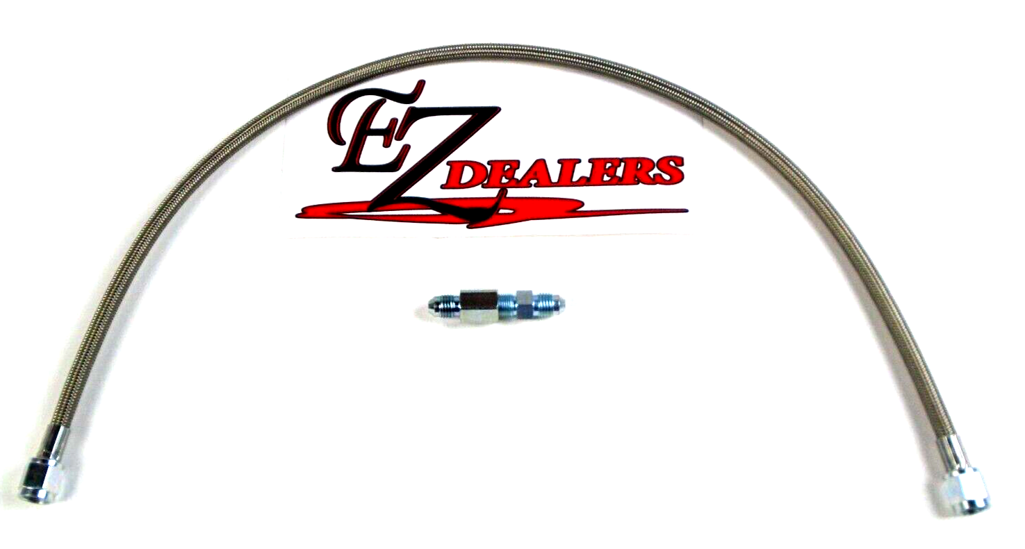 24" Gauge line Kit Oil Fuel Pressure Hose - 4 AN Braided 1/8" NPT FREE SHIPPING