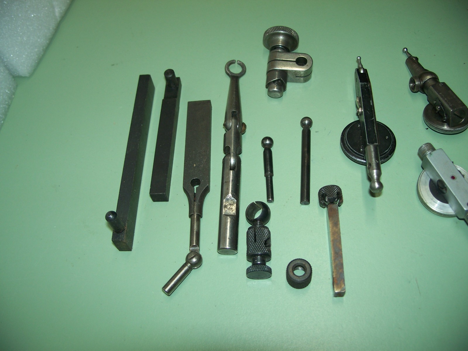 MACHINIST TOOLS LAST WORD GEM AND SPOT ON INDICATORS WITH MISC. CLAMPS