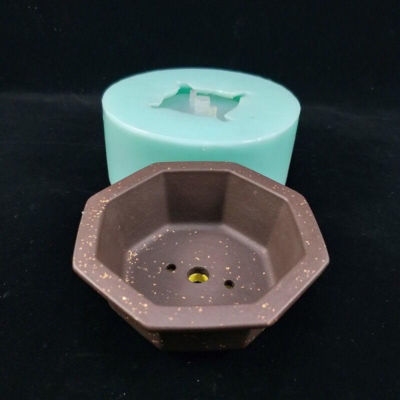 DIY Silicone Flower Pot Mold 3D Cement Mold Silicone Concrete Geometric Pot Mold