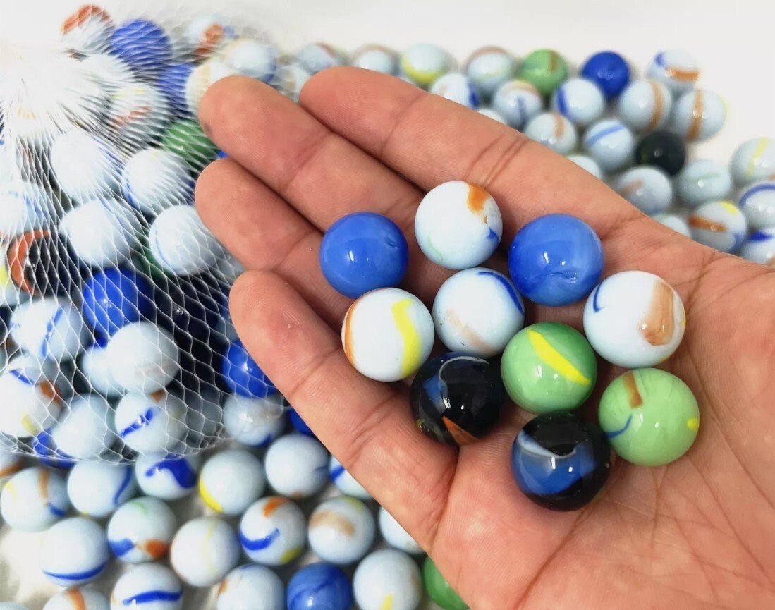 Lot of 1000 Glass Marbles 12lb Glass 5/8" 16mm Bulk Wholesale Toy SlingShot Ammo