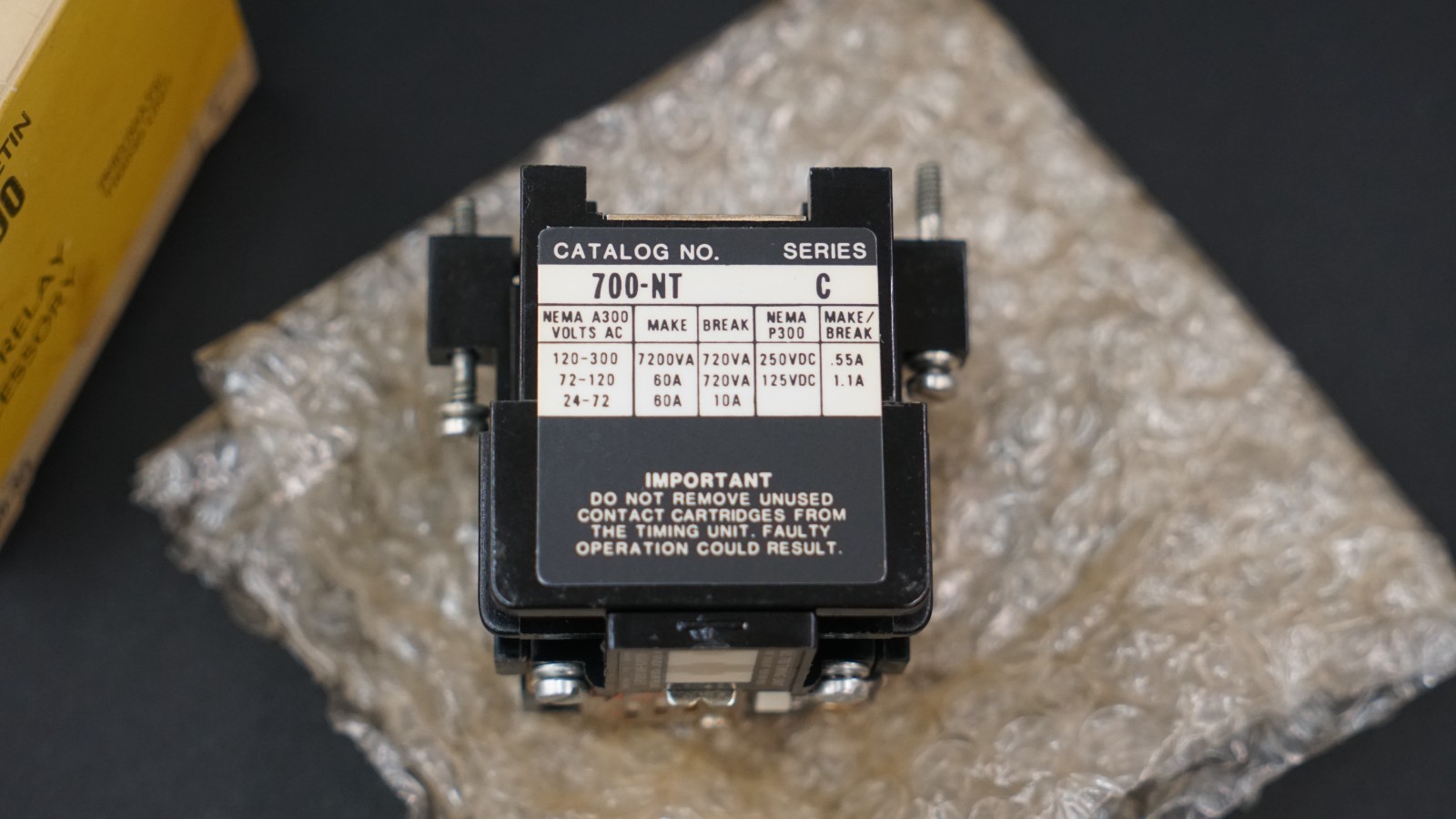 Allen Bradley 700-NT Pneumatic Time Delay Relay (SER C)