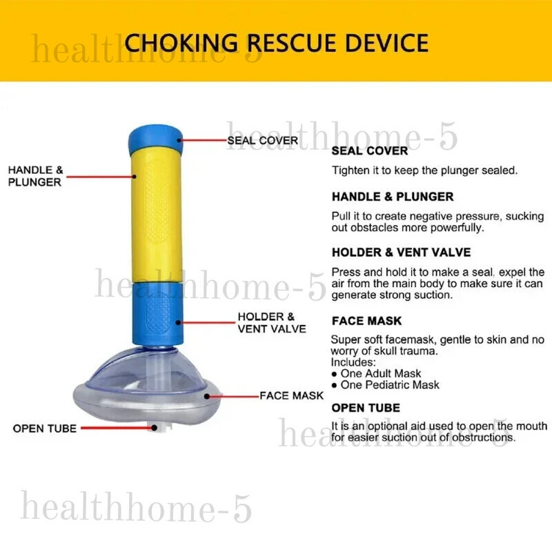 Home First Aid Kit for Emergency Portable Suction Tool Airway Clear Travel..oi