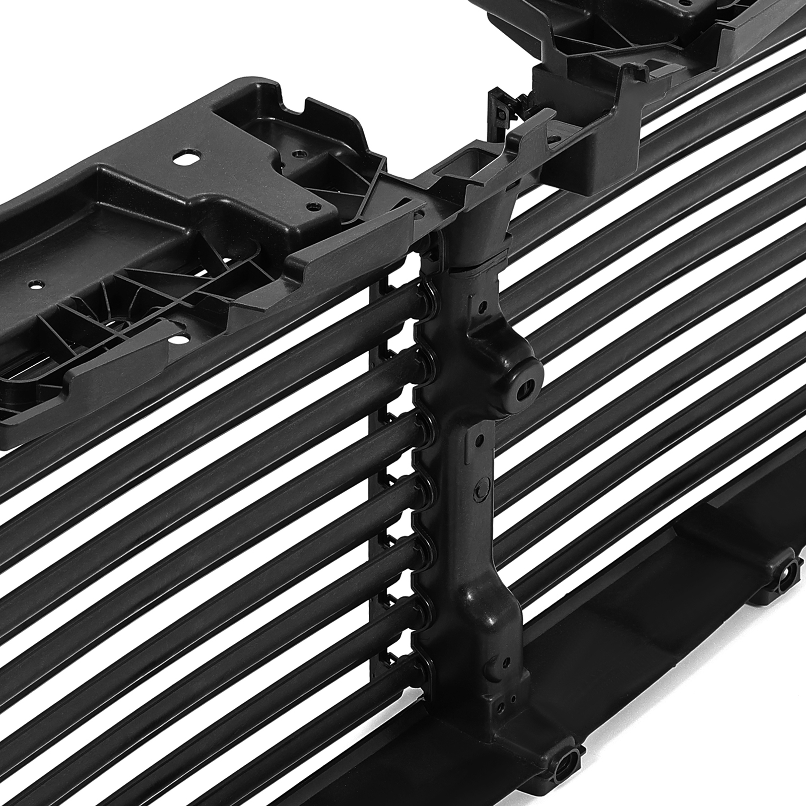 For Ford F-150 2015-2017 Front Upper Radiator Grille Air Shutter Assembly Black