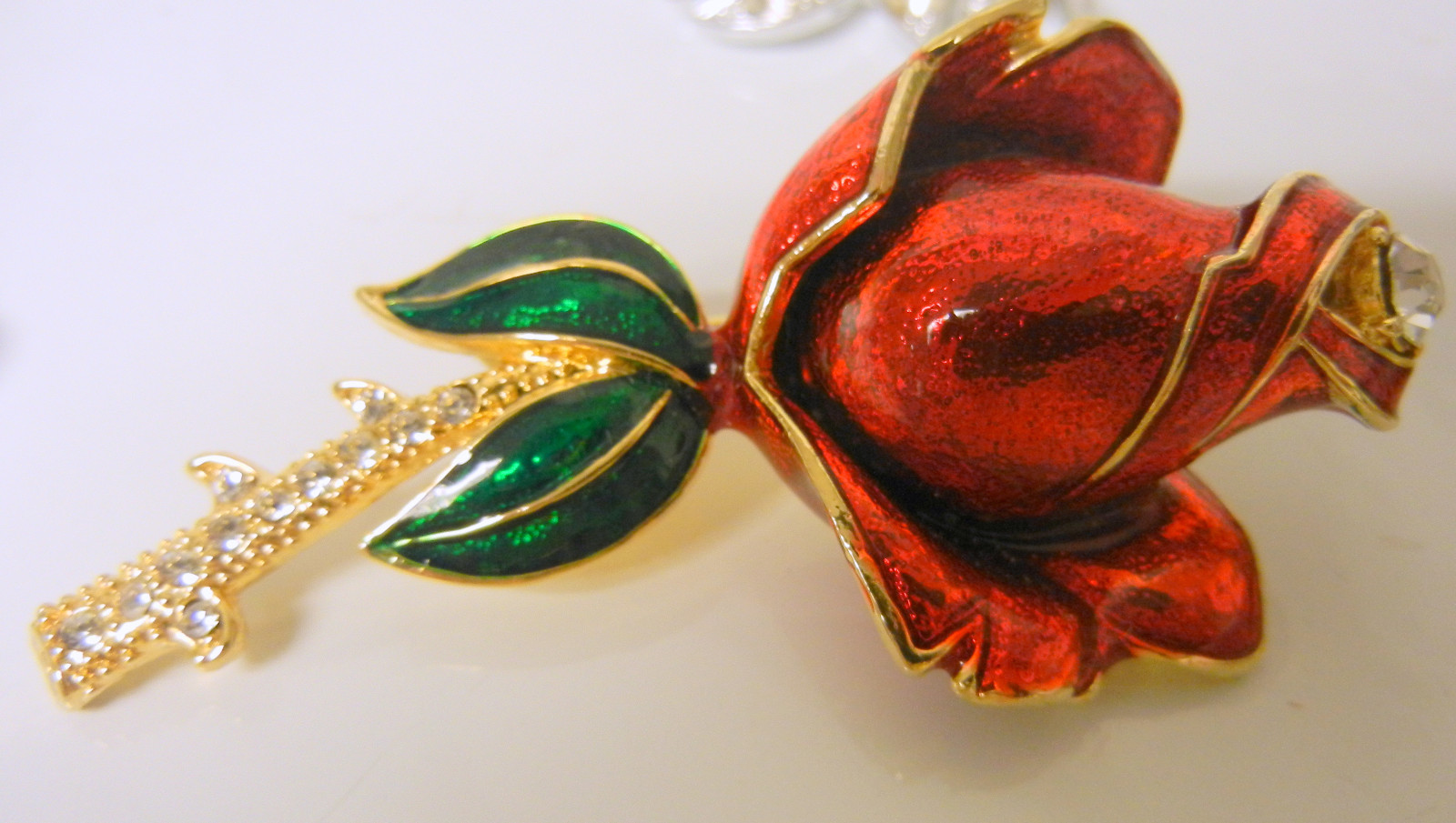 Vtg 40-60s Retro Large Enamel Rhinestone Flowers Pin Brooches Earrings 20 pc LOT