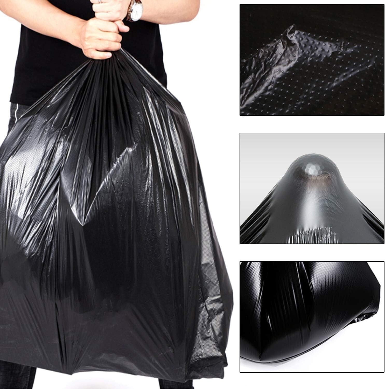 Large 55-60 Gallons Contractor Trash Bags 2MIL 38*56 inch heavy duty plastic bag