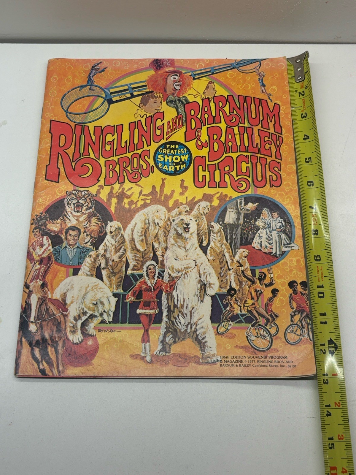 1977 Ringling Brothers And Barnum And Bailey Circus Program Magazine Vintage