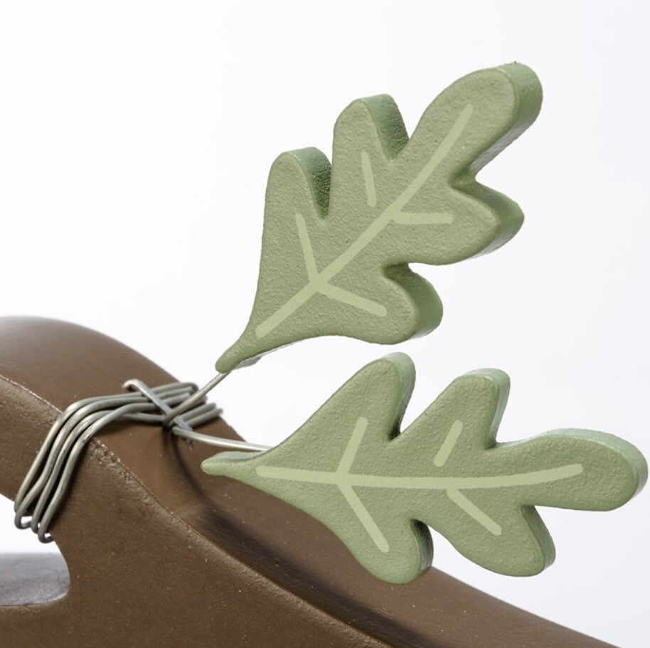 Orange Plaid Chunky Pumpkin Shelf Sitter