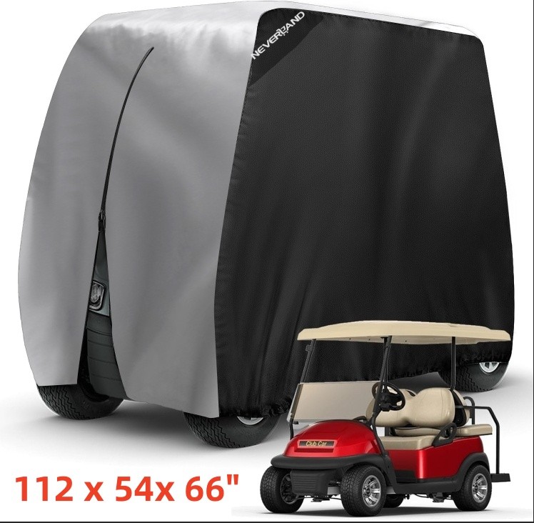 Heavy Duty Waterproof Golf Cart Cover Tarp 4 Passenger for EZGO Club Car Yamaha