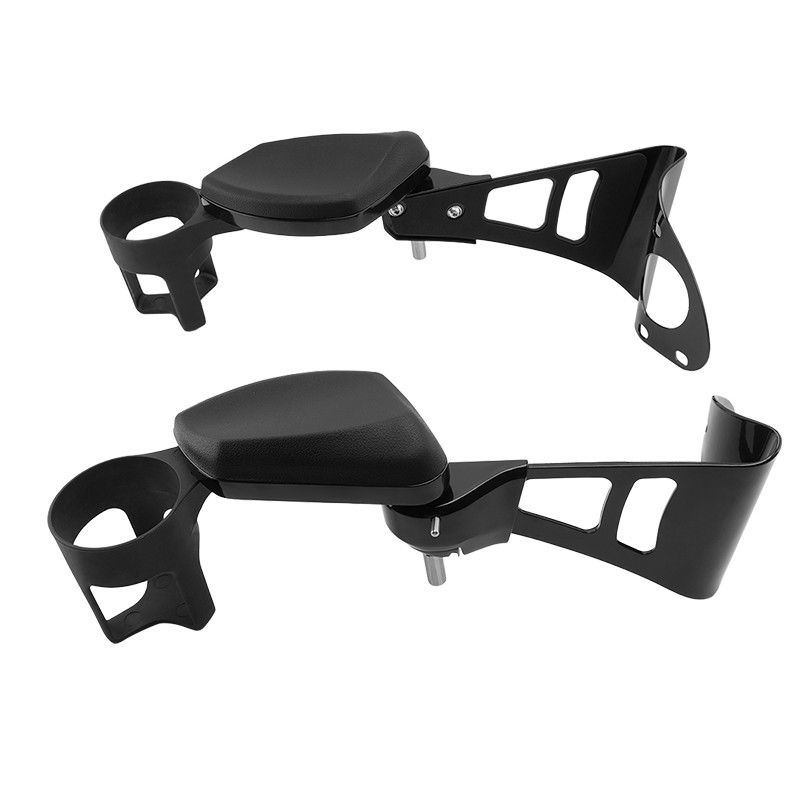 Rear Passenger Arm Rests W/Drink Holder For Harley Touring FLHTCUTG 2014-2023