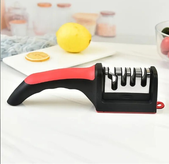 Knife Sharpener Professional Ceramic Tungsten Kitchen Sharpening System 4 Stage
