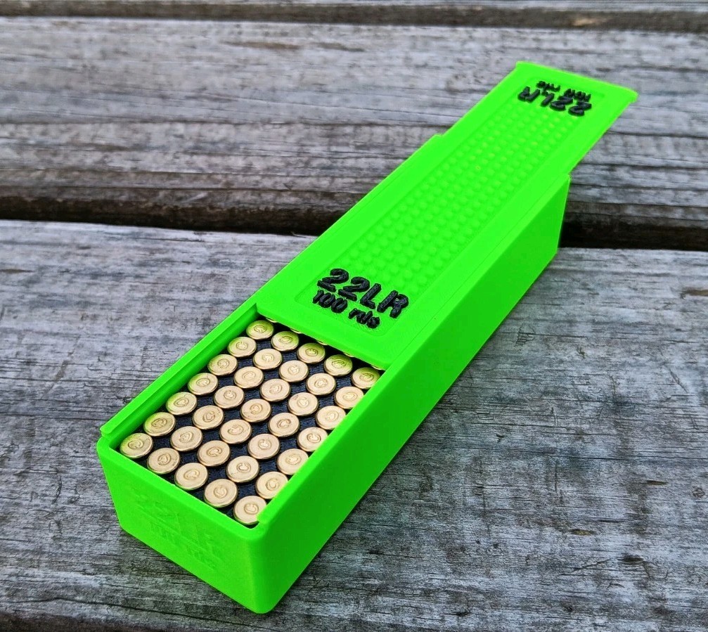 22LR Ammo Box 100rd Capacity  (3 Pack)