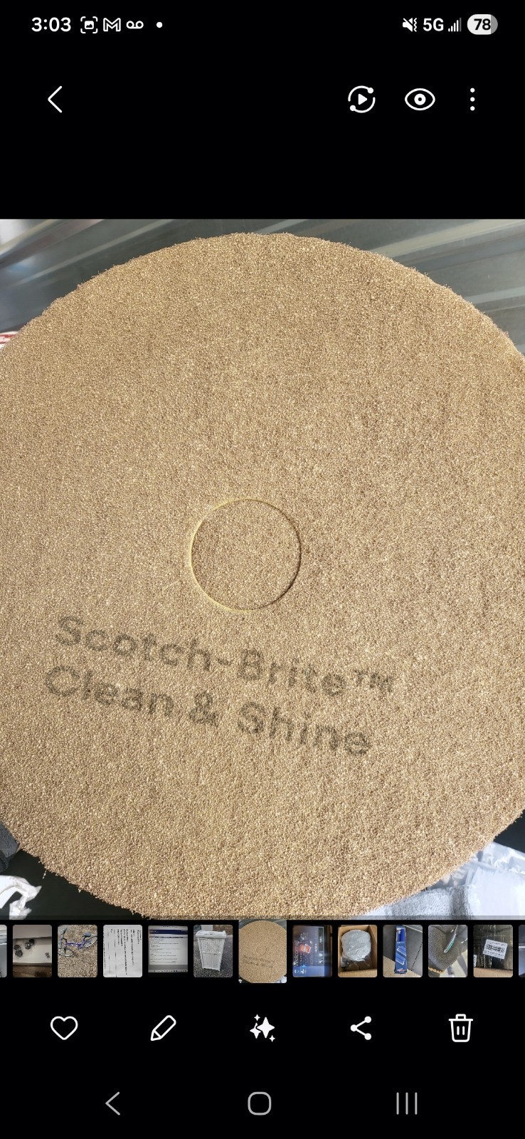 Scotch Brite Clean And Shine Pad 20" 5 Pack