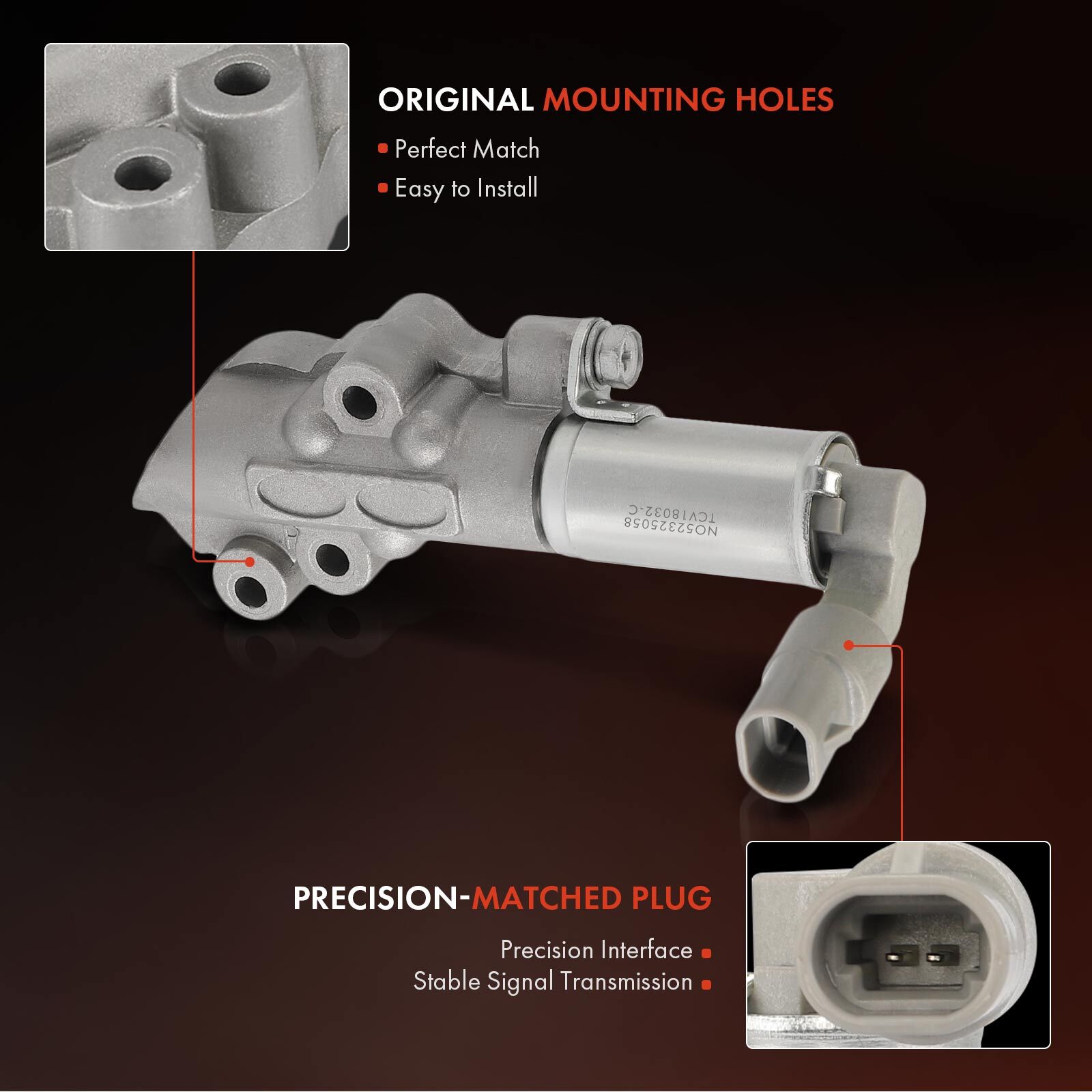 2x Exhaust/Intake Variable Valve Timing Solenoid for Hyundai Genesis Kia Sedona