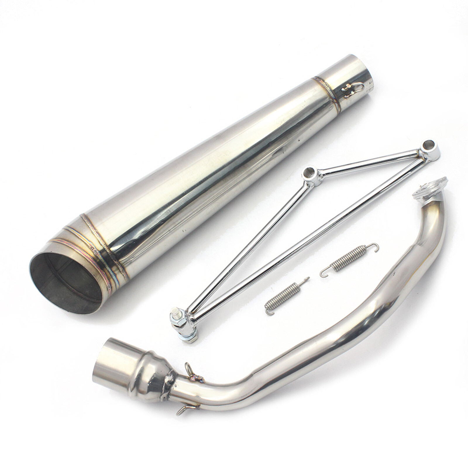 Full Exhaust Muffler Pipe For Honda Ruckus Zoomer GY6 125cc/150cc Stainless