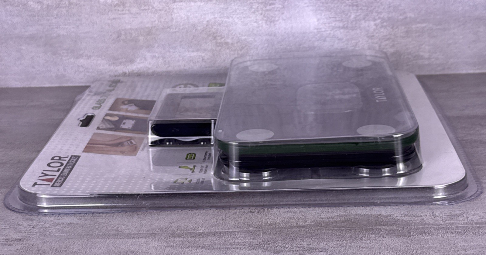 Taylor Glass Digital Mini Scale (9” x 5”) Telescopic Display Model 7086B NEW