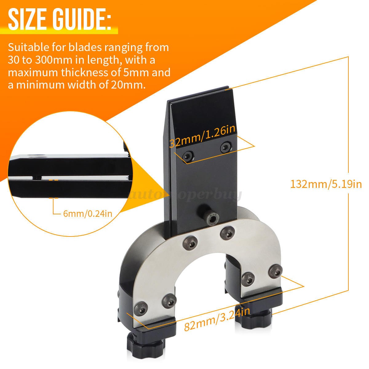 Single Clamp For K03, Kadet and Pioneer Sharpeners Fixed Angle Knife Sharpeners