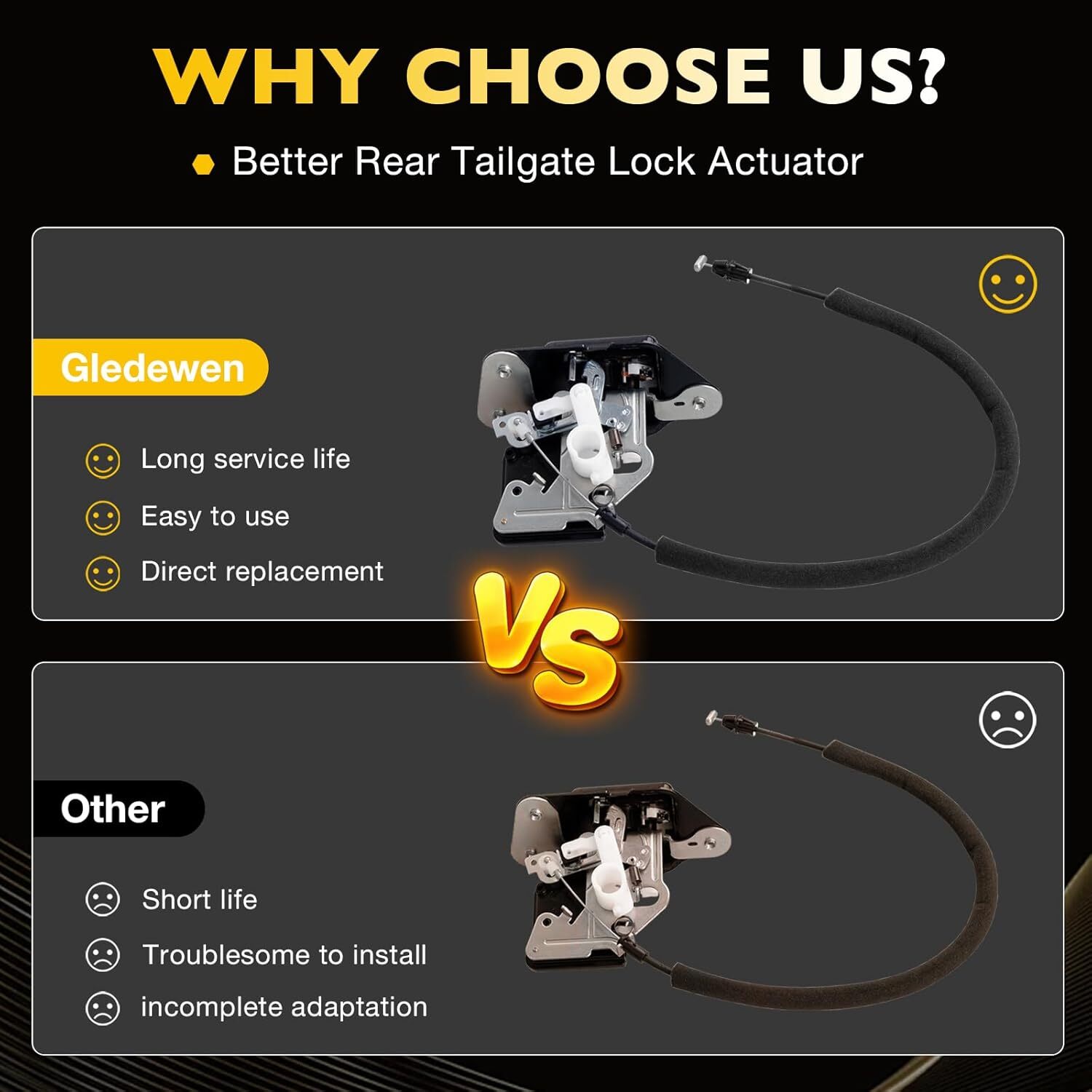 Rear Trunk Tailgate Lock Actuator For 08-20 Dodge Town & Country Journey Ram C/V