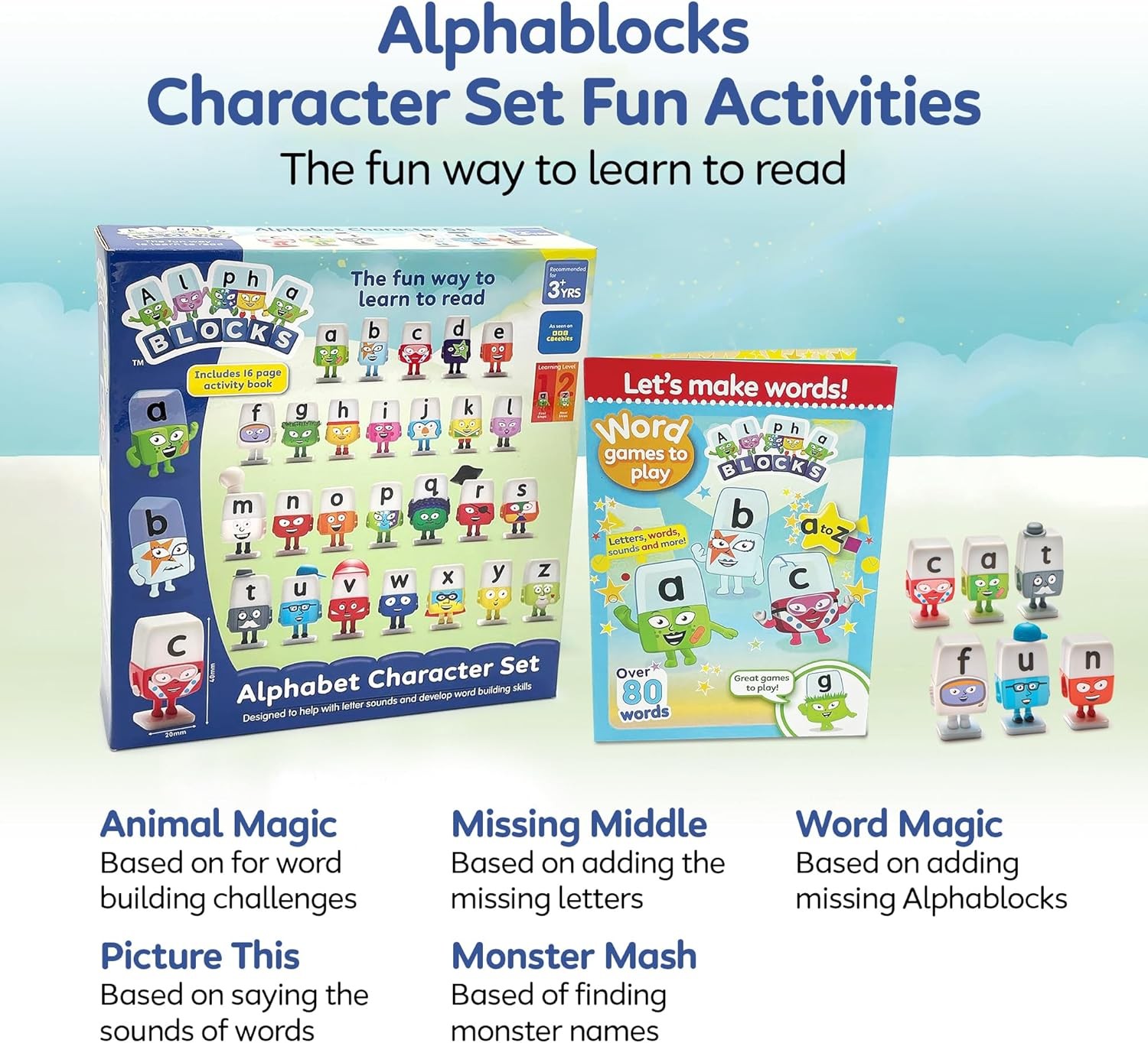 ALPHABLOCKS Alphabet Character Set for Kids
